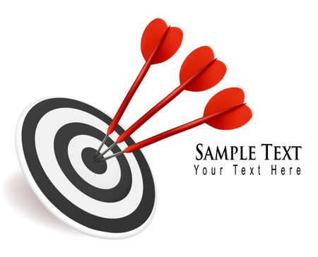 Success target in business. Illustration. のイラスト素材