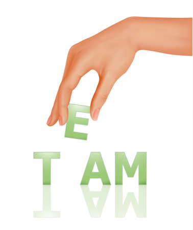 Hand with word Team. Business concept. illustration.のイラスト素材