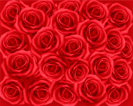 Background with red roses.  illustration. のイラスト素材