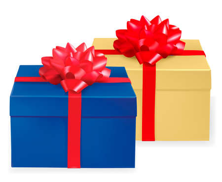 Background with gift boxes . Vector. のイラスト素材