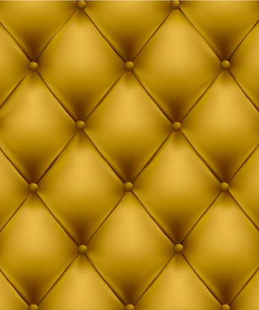 Brown button-tufted leather background. Vector illustration. のイラスト素材