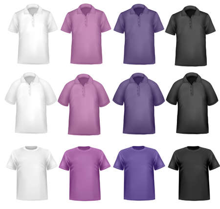 Color t-shirt design template. のイラスト素材