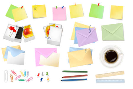 Office supplies. Vector.のイラスト素材