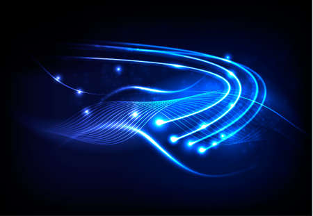 Glowing background with neon line. Vectorのイラスト素材