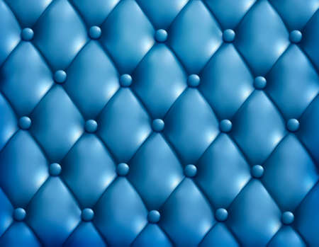 Blue button-tufted leather backgroundのイラスト素材
