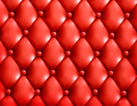 Red button-tufted leather backgroundのイラスト素材