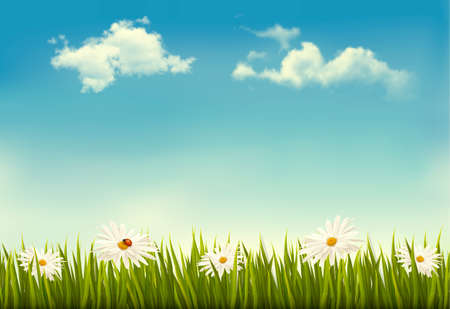 Retro nature background.  のイラスト素材