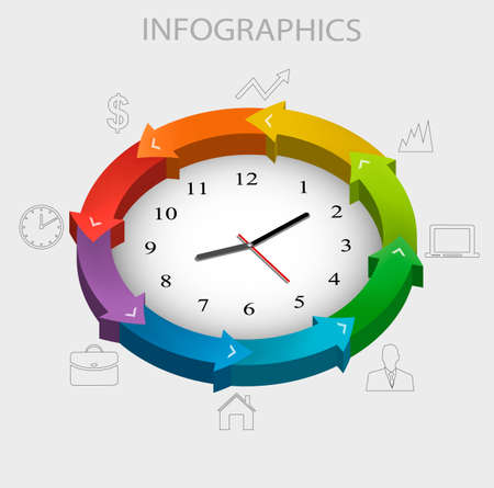 Business infographics template. Vector. のイラスト素材