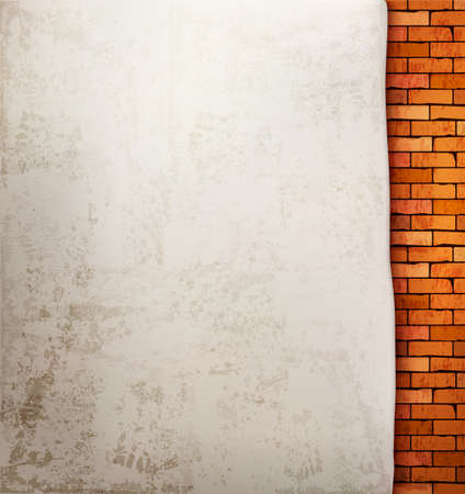Vintage brick wall background. のイラスト素材
