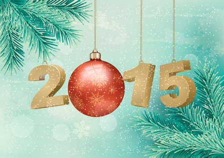 Happy new year 2015! New year design template Vector illustrationのイラスト素材