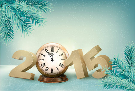 Holiday background with a 2015. Vector.のイラスト素材
