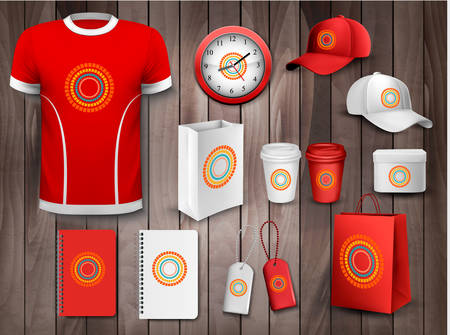 Corporate identity template set. Vectorのイラスト素材