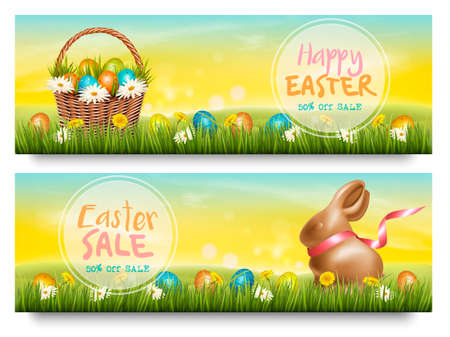 Holiday easter wallpaper image illustrationのイラスト素材