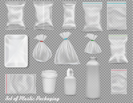 Big set of transparent different clouds and sun. Vector. のイラスト素材