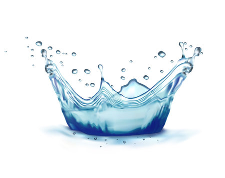 Water splash. Vector illustration.のイラスト素材