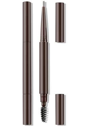 Eyebrow pencil isolated on whiteの写真素材