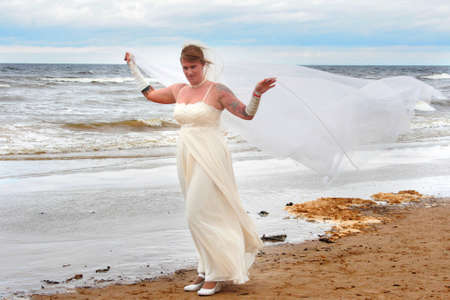 JURMALA - JUNE 13: 2nd annual wedding parade in resort city. Each year many brides from all country are participating in Bride parade - June 13, 2010 in Jurmala, Latvia.のeditorial素材