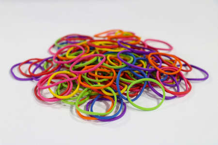 Nylon Rubber Band, Colored elastic rubber bandsの写真素材