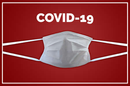 Coronavirus alert design with text space.の写真素材