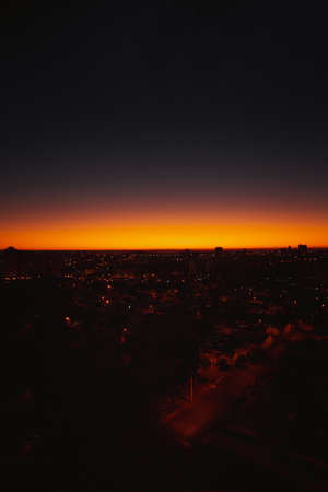 Dawn in the big city Ribeirao Preto - Brazil.の写真素材