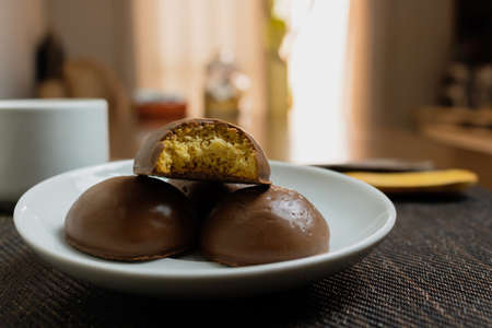 Honey bread cookie, typical Brazilian candyの写真素材