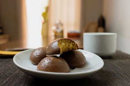 Honey bread cookie, typical Brazilian candyの写真素材
