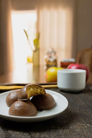 Honey bread cookie, typical Brazilian candyの写真素材
