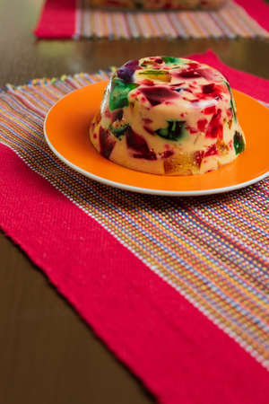 Gelatin in colors, sweet very famous in Brazil.の写真素材