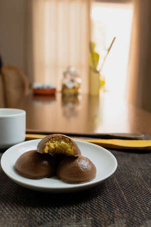 Honey bread cookie, typical Brazilian candyの写真素材