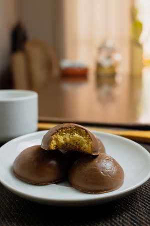 Honey bread cookie, typical Brazilian candyの写真素材