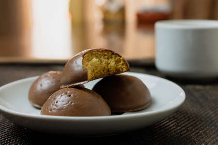 Honey bread cookie, typical Brazilian candyの写真素材
