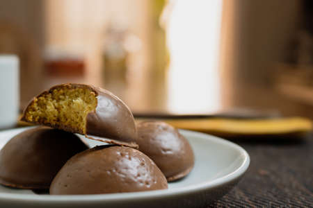 Honey bread cookie, typical Brazilian candyの写真素材