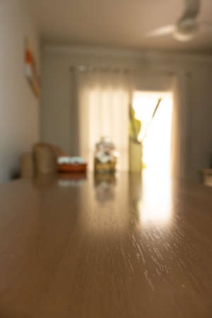 Table Top And Blur Modern kitchen background
