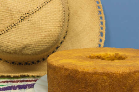Traditional Brazilian dessert of chocolate carrot cake.