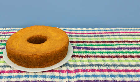 Traditional Brazilian dessert of chocolate carrot cake.