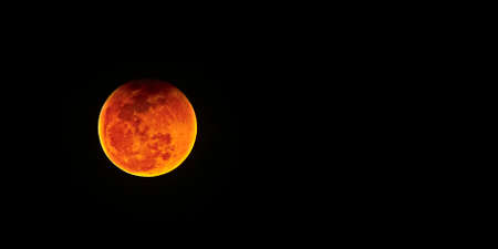 Blood moon over Brazil.. Lunar eclipse of July 27, 2018.