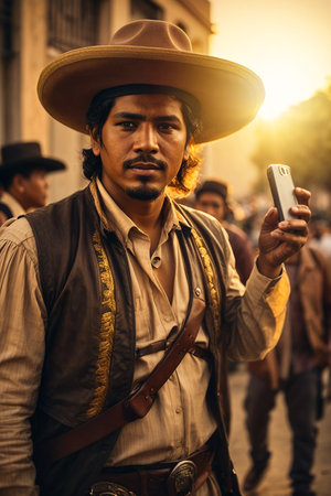 Mexican Revolution Day - History Traditional Peopleの素材