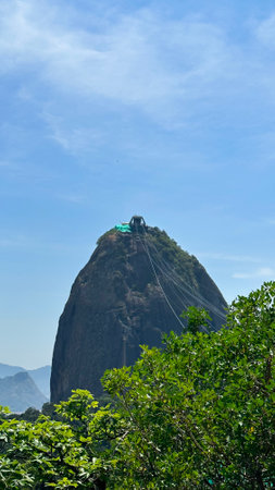 Beautiful Beach Landscape in Rio de Janeiro, Brazilの写真素材