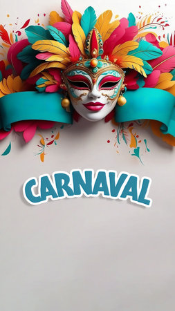 Carnival Background for Social Media Design with Space Textの素材