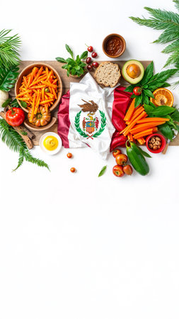 Peru Flyer Template - Peruvian Cuisine Celebration in Natureの素材