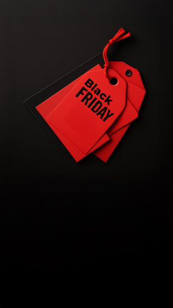 Black Friday Template for Social Media Design, space with textの素材