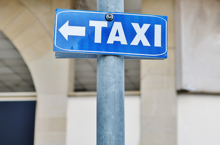 Taxi traffic signの写真素材