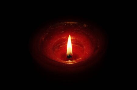 Candle flame close upの写真素材