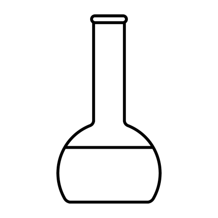 Icon Outline Bottle isolated on white background. Magic Potion in Flask. Vector illustration for your design, game, card.のイラスト素材