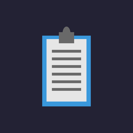 Patient clinical record. Diagnosis, examination, information, treatment. Flat style design. Vector illustration.のイラスト素材