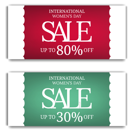 International Women's Day Discount, Flyer, Brochure. Template. Vector illustration for Your Design.のイラスト素材
