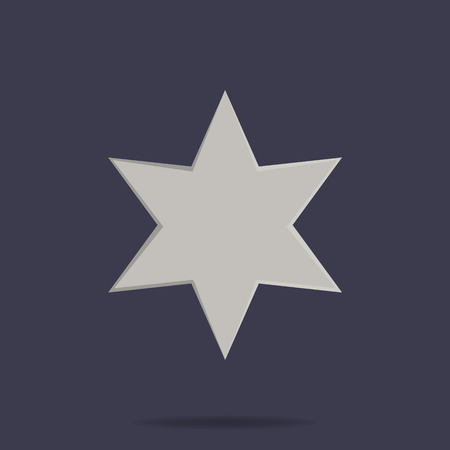 Shuriken icon. Ninja weapon. Samurai equipment. Cartoon style. Clean and modern vector illustration for design, web.のイラスト素材