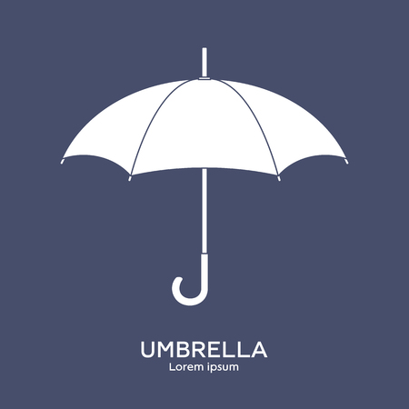 Umbrella template. Security, protection concept. Clean and modern vector illustration for design, web.のイラスト素材