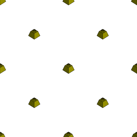 Seamless pattern with ink pot on white background. Vector illustration for design, web, wrapping paper, fabric, wallpaper.のイラスト素材