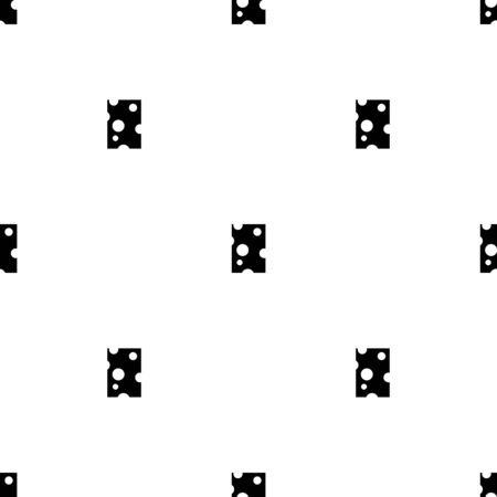 Seamless pattern with slice of cheese on white background. Vector illustration for design, web, wrapping paper, fabric, wallpaper.のイラスト素材